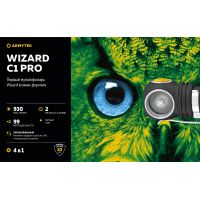Налобний ліхтар Armytek Wizard C1 Pro Magnet USB (WARM)